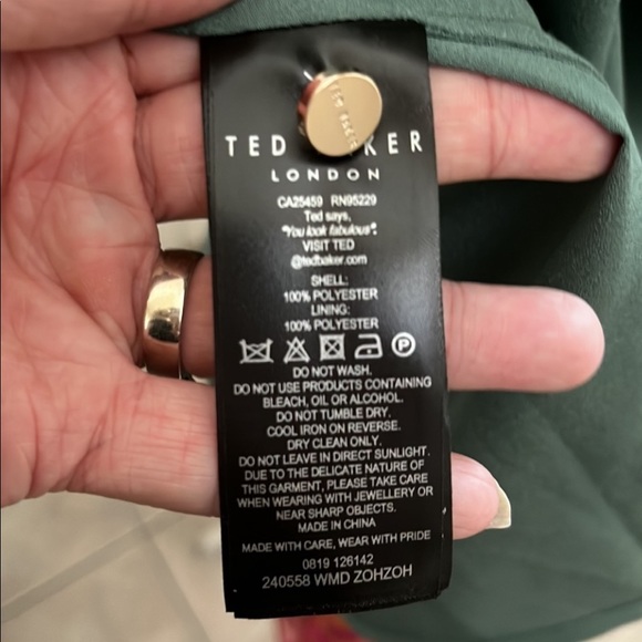 NWT TED BAKER ZOHZOH MAXI DRESS WITH JACQUARD TEXTURED DETAIL  US 8/10 TED SZ 3 - Picture 13 of 13